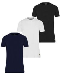 Lyle & Scott - 3 Pack Maxwell Loungewear T Shirts - Lyst