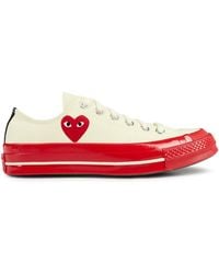 COMME DES GARÇONS PLAY - X Converse Large Peeping Heart Chuck Taylor 70 Trainers - Lyst