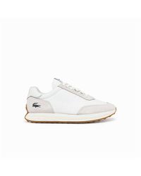 Lacoste - L-spin Textile Gold Accent Trainers - Lyst
