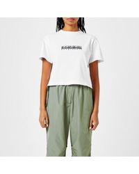 Napapijri - Boxy Cropped T Shirt - Lyst