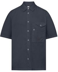 C.P. Company - Short Sleeve Poplin Shirt - Lyst