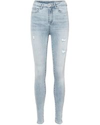 Vero Moda - Vm Slim Fit High Rise Jeans - Lyst