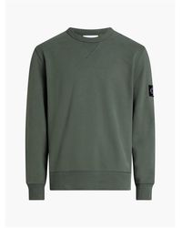 Calvin Klein - Badge Crew Sweatshirt - Lyst