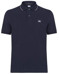 C.P. Company - Short Sleeve Tipped Polo Shirt - Lyst