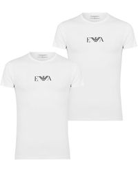 Emporio Armani - 2 Pack Chest Logo T Shirt - Lyst