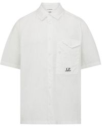 C.P. Company - Short Sleeve Poplin Shirt - Lyst