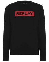 Replay - Logo Sweatshirt - Lyst