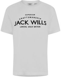 Jack Wills - Jw Forstal Boyfriend Logo T Shirt - Lyst