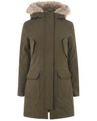 calvin klein mid weight down nylon parka