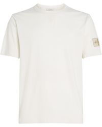 Calvin Klein - Monogram Badge T Shirt - Lyst