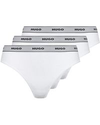 HUGO - 3 Pack Stripe Thong - Lyst