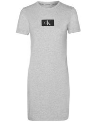 Calvin Klein - Short Sleeve Night Dress - Lyst