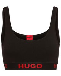 HUGO - Sporty Logo Bralette - Lyst