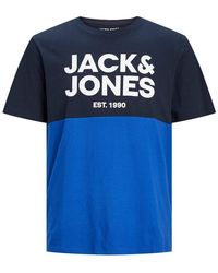 Jack & Jones - Short Sleeve Crew Neck Logo T-shirt - Lyst