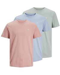 Jack & Jones - 3-pack Short Sleeve T-shirt - Lyst