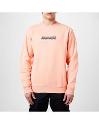 Napapijri - Box Logo Crew Sweatshirt - Lyst