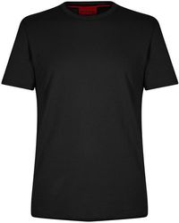 HUGO - Dozy Plain Logo T-shirt - Lyst