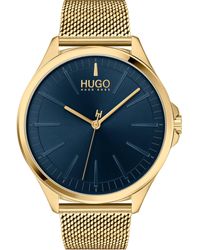 HUGO - Gents Smash Mesh Bracelet Watch - Lyst