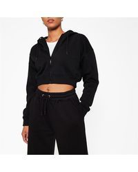 I Saw It First - Zip Through Cropped Hoodie - Lyst