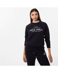 Jack Wills - Jw Hunston Graphic Crew Neck Sweatshirt - Lyst