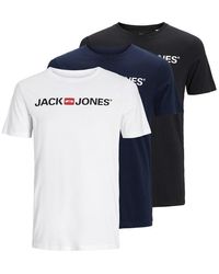 Jack & Jones - Corp Logo 3-pack T-shirt - Lyst