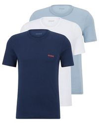 HUGO - 3 Pack Of Pyjama T-shirts - Lyst