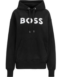 BOSS - Organic Cotton Hooded Sweatshirt - Lyst