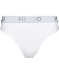 HUGO - Stretch Cotton Thong - Lyst