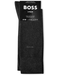 BOSS - 2 Pack Plain Socks - Lyst