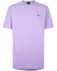 BOSS - Crew Logo T Shirt - Lyst