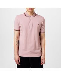 Fred Perry - Short Sleeve Twin Tipped Polo Shirt - Lyst