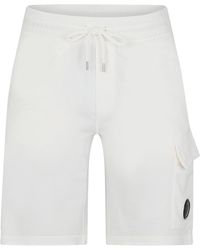 C.P. Company - Micro Lens Fleece Shorts - Lyst