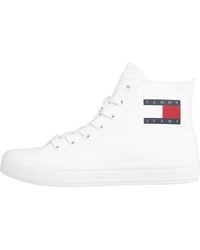 Tommy Hilfiger - High Top Canvas Trainers - Lyst