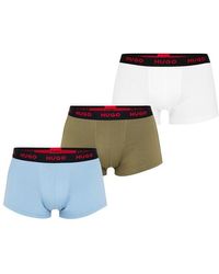HUGO - 3 Pack Boxer Shorts - Lyst