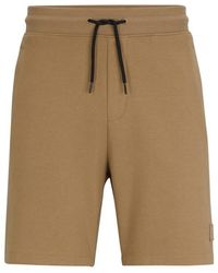 HUGO - Diz_c Cotton Terry Shorts - Lyst