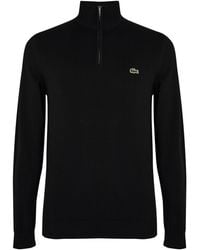 Lacoste - Knit Zip Top - Lyst