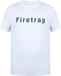 Firetrap - Large Logo T Shirt - Lyst