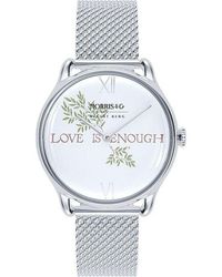 August Berg - Ladies Pure Silver Love Is Enough 30mm Watch - Lyst