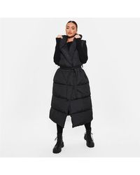 I Saw It First - Padded Belted Puffer Gilet - Lyst