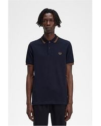 Fred Perry - Short Sleeve Twin Tipped Polo Shirt - Lyst