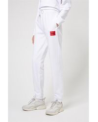 HUGO - Cotton Terry Tracksuit Bottoms - Lyst