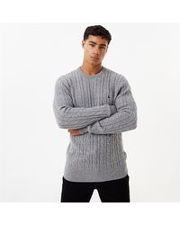 Jack Wills - Marlow Merino Wool Blend Cable Knitted Jumper - Lyst
