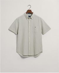 GANT - Regular Fit Seersucker Short Sleeve Shirt - Lyst