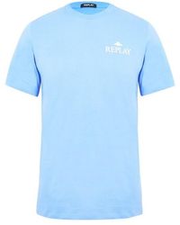 Replay - Small Logo T-shirt - Lyst