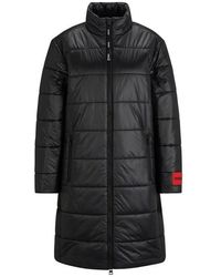 HUGO - Water-repellent Jacket With Red Logo Label - Lyst