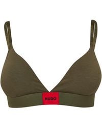 HUGO - Boss Triangle Bra - Lyst