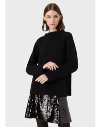 Emporio Armani - Long Sleeve Knit Jumper - Lyst