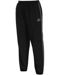 lonsdale 2 stripe tracksuit bottoms mens