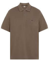 C.P. Company - Short Sleeve Tipped Polo Shirt - Lyst