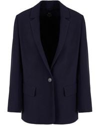Armani Exchange - Ax Suit Blazer Ld42 - Lyst